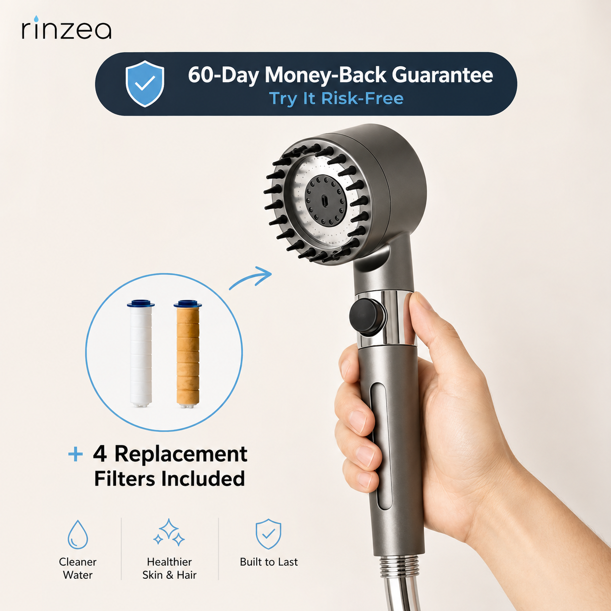 Rinzea Filtered Showerhead®